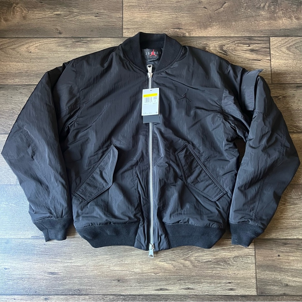 Jordan Men's Renegade Flight Bomber Jacket Black Size Small FB7316-010 NEW